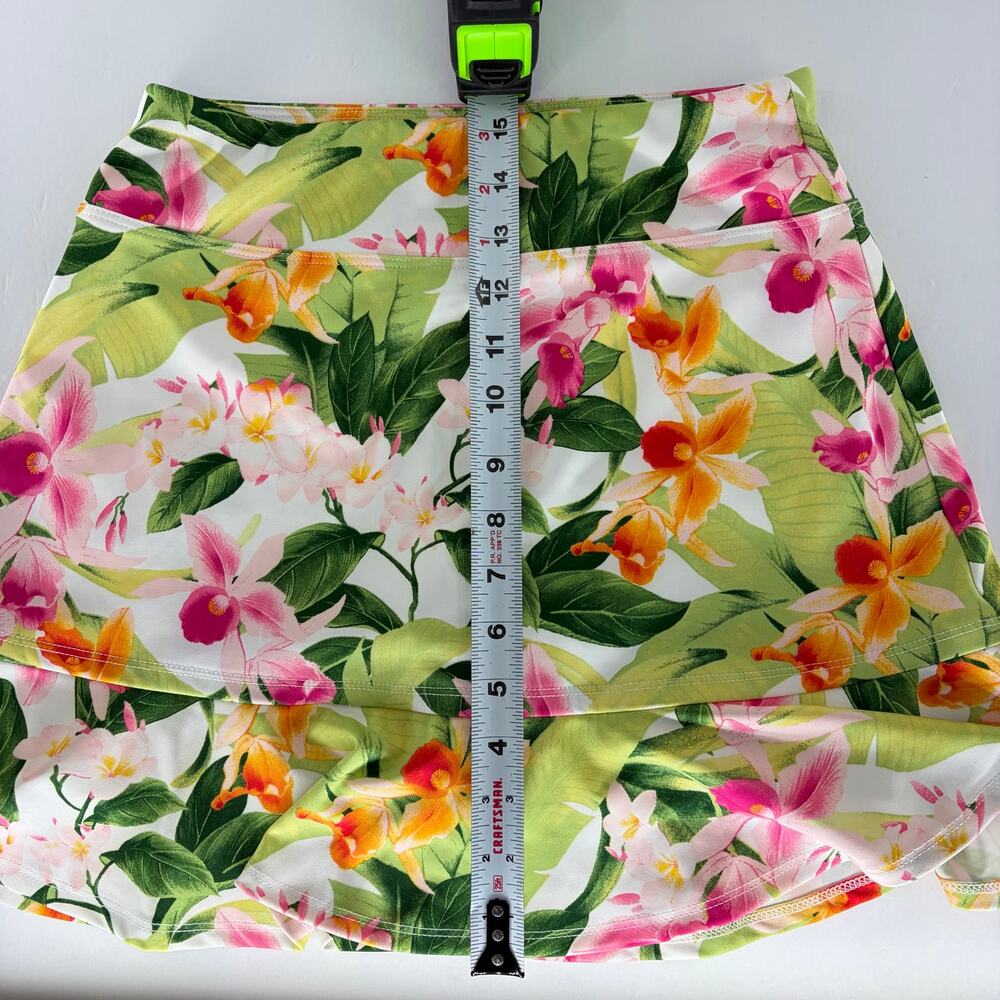 Tommy Bahama Everyday Active Tropical Floral Ruffle Skort Size XS - Picture 3 of 15